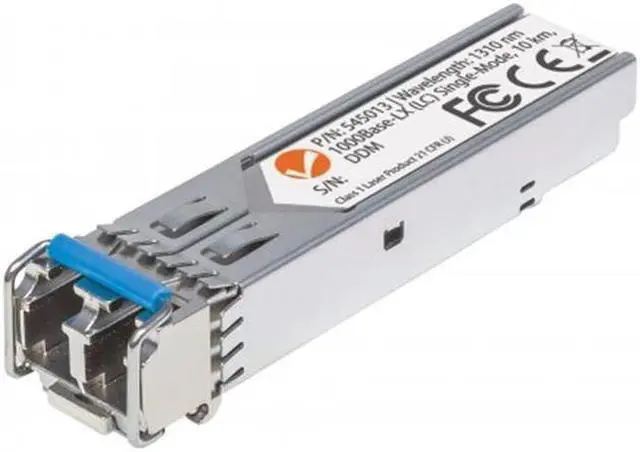 Alt view image 2 of 18 - Intellinet Gigabit Fiber SFP Optical Transceiver Module, 1000Base-LX (LC) Single-Mode Port, 10 km (6.2 mi.)