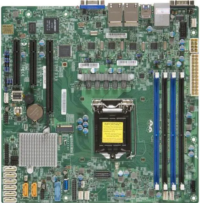 Alt view image 2 of 7 - Supermicro X11SSH-LN4F Server Motherboard - Intel C236 Chipset - Socket H4 LGA-1151 - Bulk packaging  -