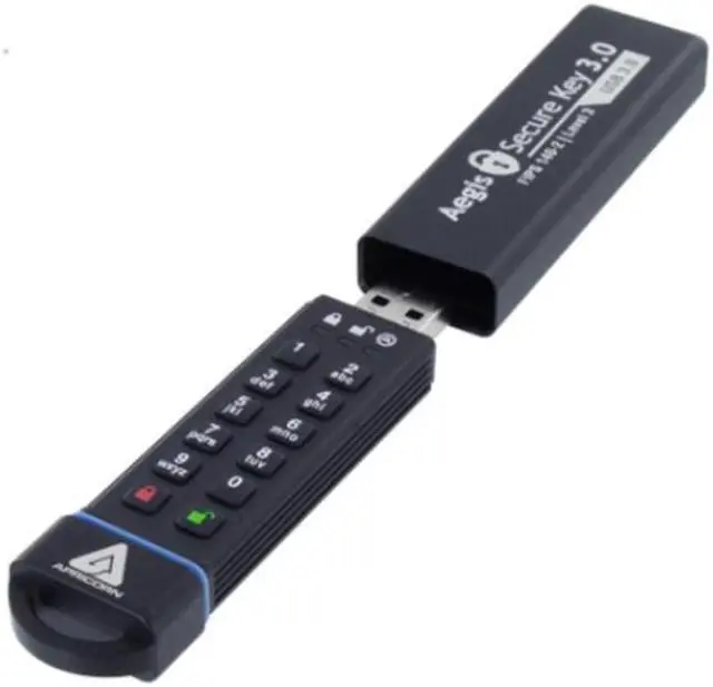 Main image of Apricorn ASK3-60GB 60 GB AES-XTS 256-Bit Hardware Encrypted Secure USB 3.0 Memory Key
