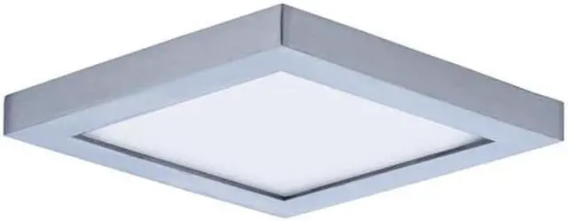 Main image of Maxim 57720WTSN 4.5 in. Wafer LED Square Wall Flush Mount, Satin Nickel