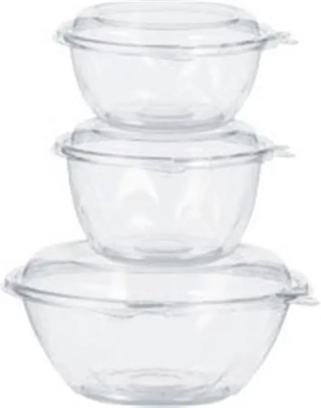 Alt view image 2 of 5 - Dart Bowls Attached Lid 16 oz. 5-1/5"Dia x 3-1/10" 240/CT CL CTR16BD
