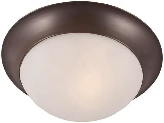 Main image of Maxim 5850FTOI 4 x 12 in. Essentials One Light Flush Mount, Oil Rubbed Bronze