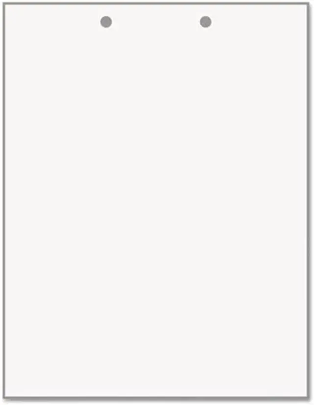 Alt view image 2 of 3 - 8-1/2'' x 11" Laser Cut Sheet, 20# White Stock, 2 Hole Punch Top, 5/16" Diameter (Carton of 2500)