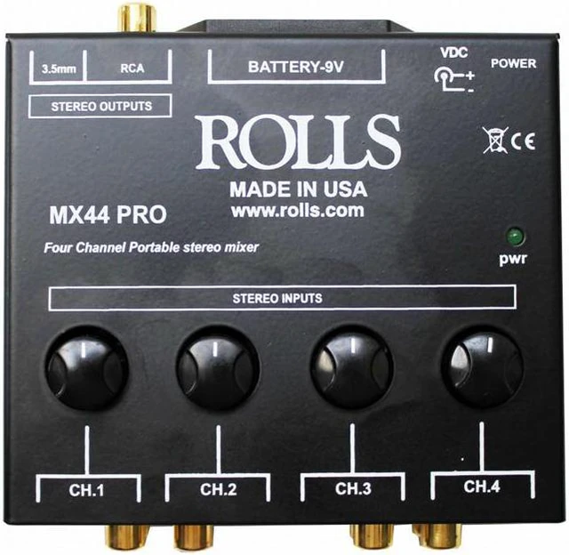 Main image of Rolls MX44 PRO 4 Channel Stereo Mixer