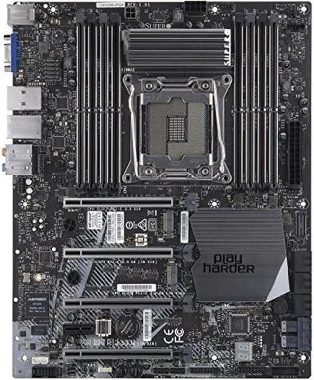 Alt view image 2 of 7 - Supermicro MB MBD-C9X299-PGF-B Ci9 7 5 Max.128GB X299 DDR4 SATA PCIE VGA ATX