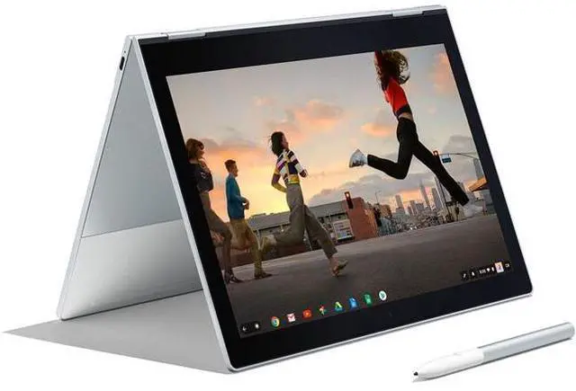 Alt view image 7 of 11 - Google Pixelbook 12.3" Touchscreen LCD 2 in 1 Chromebook - Intel Core i5 (7th Gen) i5-7Y57 Dual-core (2 Core) 1.20 GHz - 8 GB - 256 GB SSD - Chrome OS (English) - 2400 x 1600 - Convertible - Silver