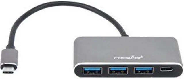 Main image of Rocstor Y10A200-A1 Premium USB C Hub - 4 Port USB-C to USB-A