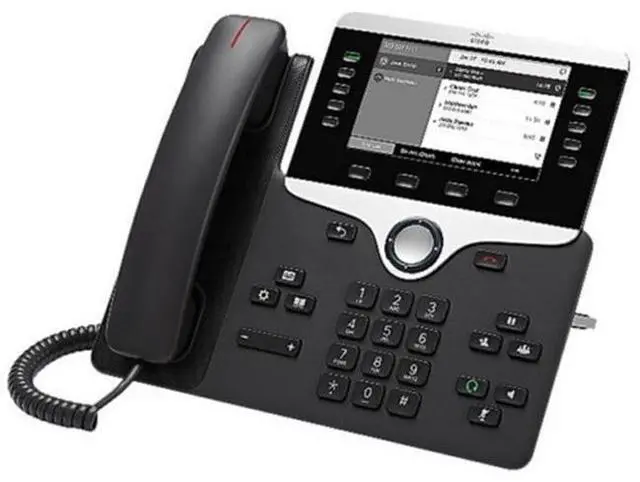 Alt view image 3 of 5 - Cisco 8811 IP Phone - Corded, 5 x Total Line - VoIP - 5" - User Connect License - 2 x Network (RJ-45) - PoE Ports