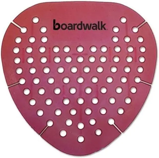 Alt view image 3 of 14 - Boardwalk Gem Urinal Screens, Spiced Apple Scent, Red, 12/Box GEMSAP