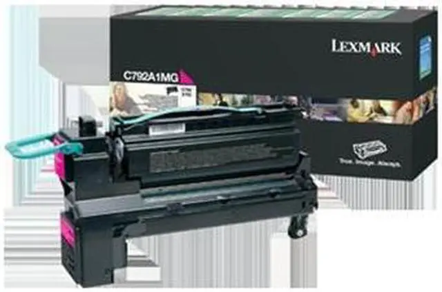 Alt view image 5 of 14 - Lexmark C792A4MG Return Program Toner Cartridge - Magenta