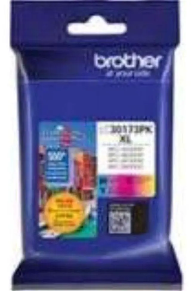 Alt view image 5 of 11 - Brother LC30173PK High Yield Ink Cartridge - Combo Pack - Cyan/Magenta/Yellow