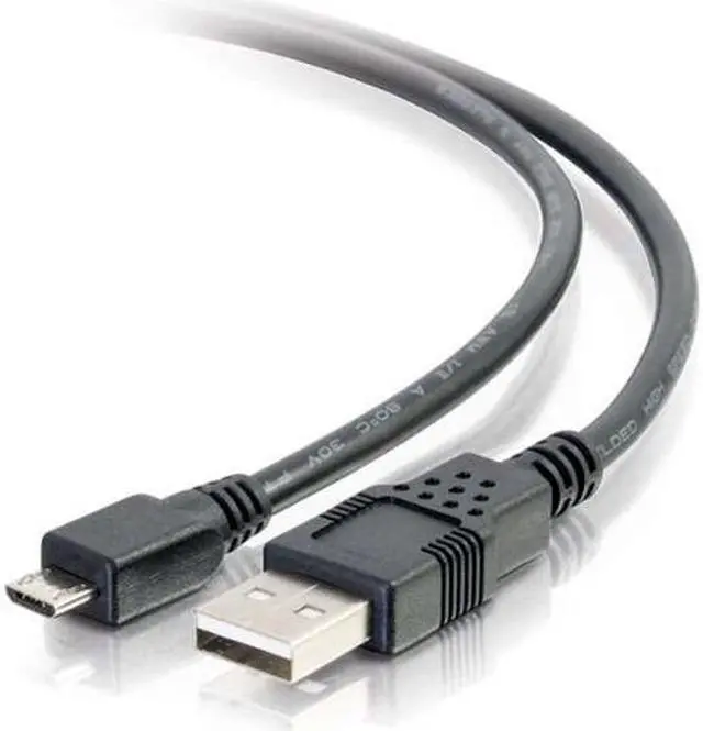 Alt view image 5 of 9 - C2G 27395 15FT USB 2.0 A TO MICRO-B CABLE M/M - BLACK (4.6M)
