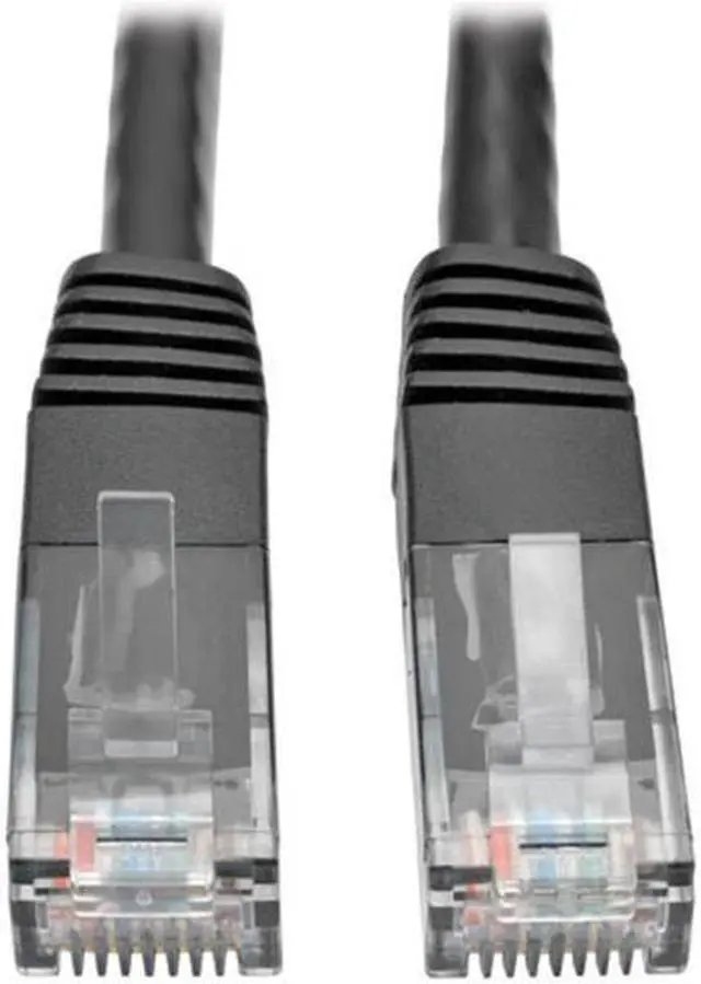 Main image of Tripp Lite N200-010-BK Cat6 Molded Male to Male Patch Cable, Black - 10 ft.
