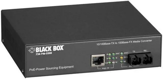 Main image of Black Boxwork Services LPM601A PoE PSE Media Converter