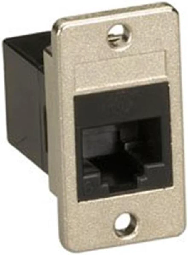 Alt view image 2 of 7 - PANEL-MOUNT COUPLER CAT6 UNSHIELDED BK