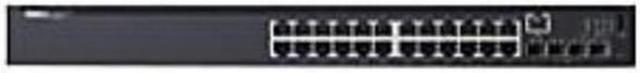 Main image of Dell 463-7254 Dell N1524 Ethernet Switch - 24 Ports - Manageable - Stack Port - 4 x Expansion Slots - 1000Base-T, 10GBase-X - Uplink Port - 24, 4 x Network, Expansion Slot - Twisted Pair, Optical