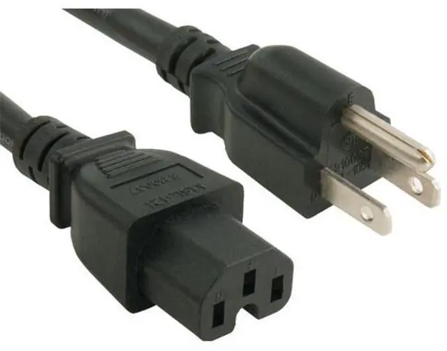 Main image of Cable Leader PW126-1206 6 ft. 14 AWG 15A 125V Power Cord NEMA 5-15P to IEC320 C15