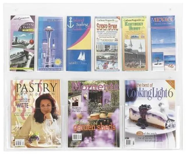 Alt view image 11 of 16 - Safco Clear2c Magazine/Pamphlet Display 5666CL
