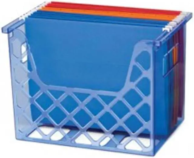 Alt view image 3 of 7 - OfficeMate Blue Glacier Holder Transparent Blue (23221) 116388