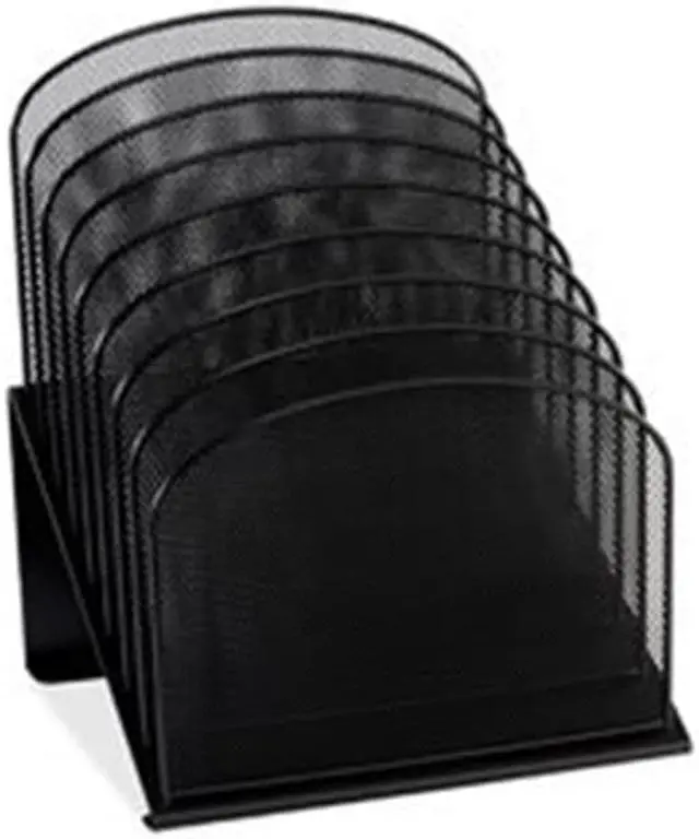 Alt view image 6 of 16 - Safco Mesh Desk Organizer Eight Sections Steel 11 1/4 x 10 7/8 x 13 3/4 White