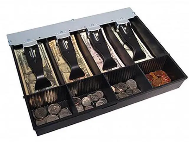 Alt view image 2 of 3 - APG Cash Drawer VPK-15B-27-BX 4x4 replacement till for 13x13 Vasario Cash Drawer,US Till