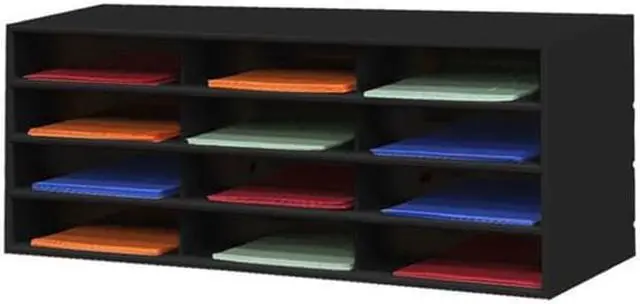 Alt view image 3 of 6 - DURHAM MFG 432-08 Literature And Mail Sorter,Black