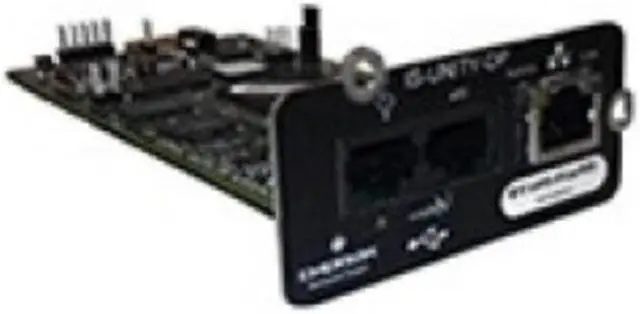 Alt view image 3 of 4 - Liebert Intellislot Unity Card - Remote management adapter - 10Mb LAN, 100Mb LAN, RS-485, Modbus, BACnet - 10Base-T, 100Base-TX - for APM Battery Circuit Breaker Box, Battery Module, Power Module, NXC