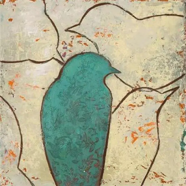 Main image of Sun Dance Graphics PDX8323ASMALL Lovely Birds IV Poster Print by Patricia Pinto, 12 x 12 - Small
