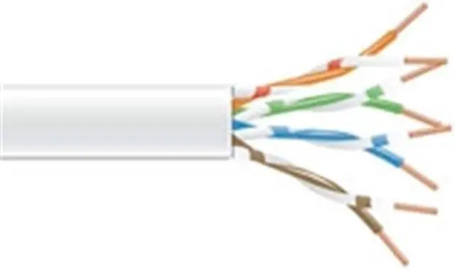 Alt view image 2 of 4 - Black Box EVNSL0650A-1000 1000Ft Spool White Cat6 550Mhz Stranded Cable Unshielded Pvc