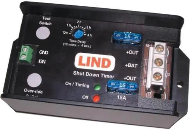 Alt view image 2 of 6 - Lind Electronics SDT1230-057 Shut Down Timer, 2Hr, Fused With Terminal Screws