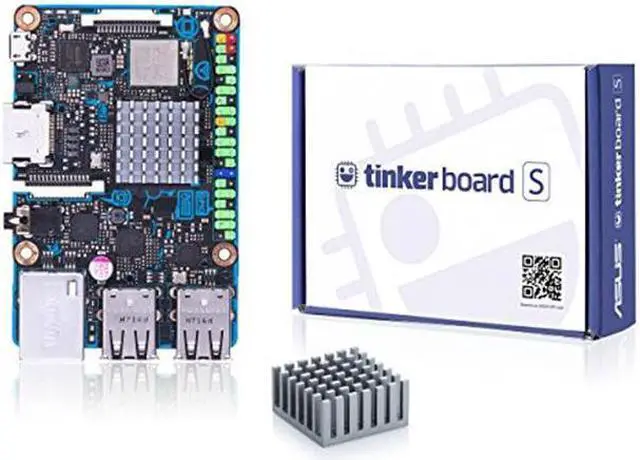 Alt view image 9 of 20 - ASUS Tinker Board S Quad-Core 1.8GHz SoC 2GB RAM 16GB eMMC Storage GB LAN Wi-Fi & GPIO Connectivity Motherboard