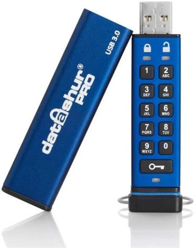 Alt view image 6 of 11 - iStorage datAshur Pro 32GB USB Flash Drive 256bit AES Encryption IS-FL-DA3-256-32