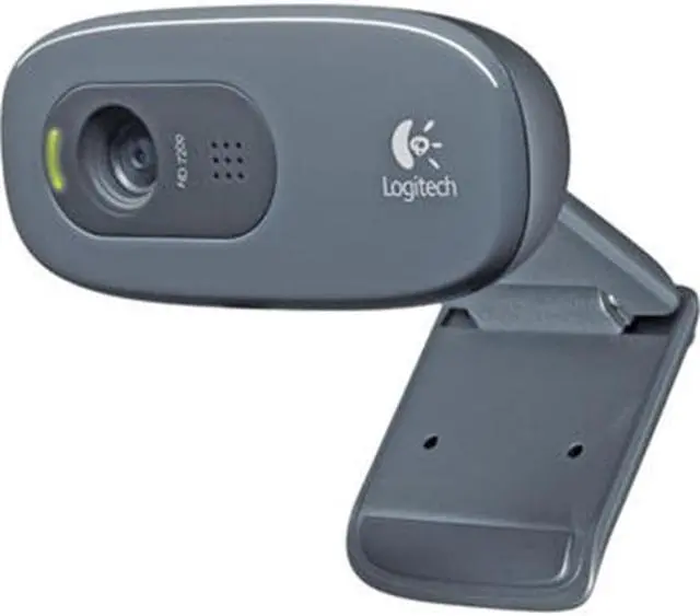 Alt view image 3 of 10 - Logitech C270 Webcam - Black - USB 2.0