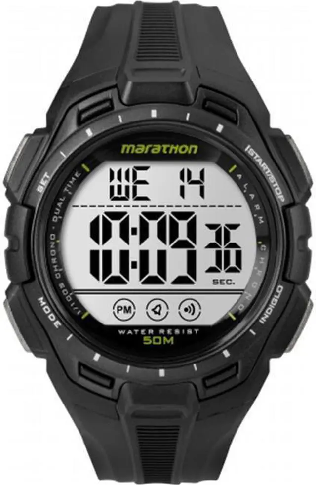Alt view image 7 of 12 - Timex Men Marathon | 24-Hour Stopwatch Two-Time Zones Black | Sport TW5K94800