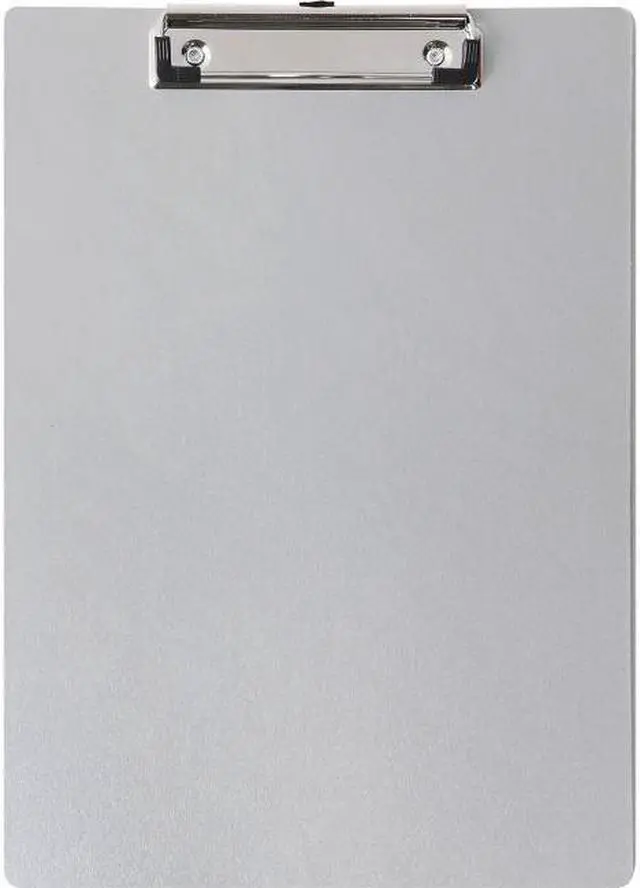 Alt view image 2 of 3 - Business Source Aluminum Clipboard - 8 1/2" x 11" - Low-profile - Aluminum - Silver - 1 Each
