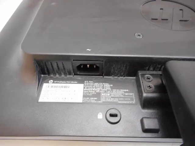 Alt view image 3 of 5 - HP ProDisplay P221 21.5" Widescreen LED-Backlit LCD Monitor Black C9E49A