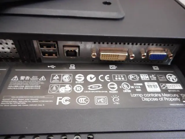 Alt view image 6 of 7 - HP L1950G 1280 x 1024 Resolution 19" LCD Flat Panel Computer Monitor Display
