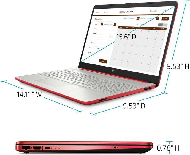 Alt view image 4 of 8 - NEW HP Pavilion 15.6" HD Laptop Intel Pentium Silver N5000 Quad Core (up to 2.7GHz) 128GB SSD 4GB RAM Windows 10 Red