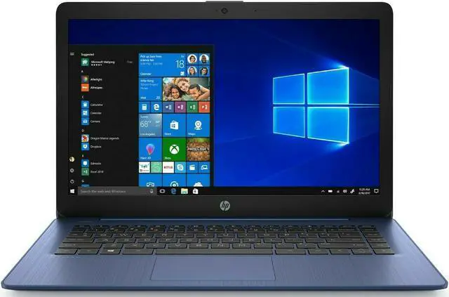 Alt view image 3 of 17 - NEW HP Stream 14" Dual Core Intel® Celeron® N4000 (up to 2.6 GHz) 64GB SSD 4GB RAM Windows 10S Royal Blue Included Microsoft Office 365 1 Year 14-cb171wm
Webcam + Microphone