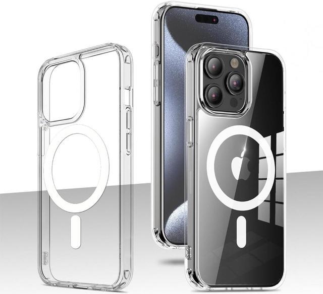 [2024 New] for iPhone 13 Pro Case with MagSafe, [Strong Magnets] [Non  Yellowing] [Military Drop Protection] Magnetic Clear Slim Phone Case Thin  Cover