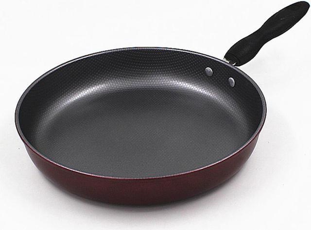 Soft Sides Nonstick Thermo-Spot Dishwasher Safe Oven Safe Fry Pan Cookware,  10-Inch, Crimson 