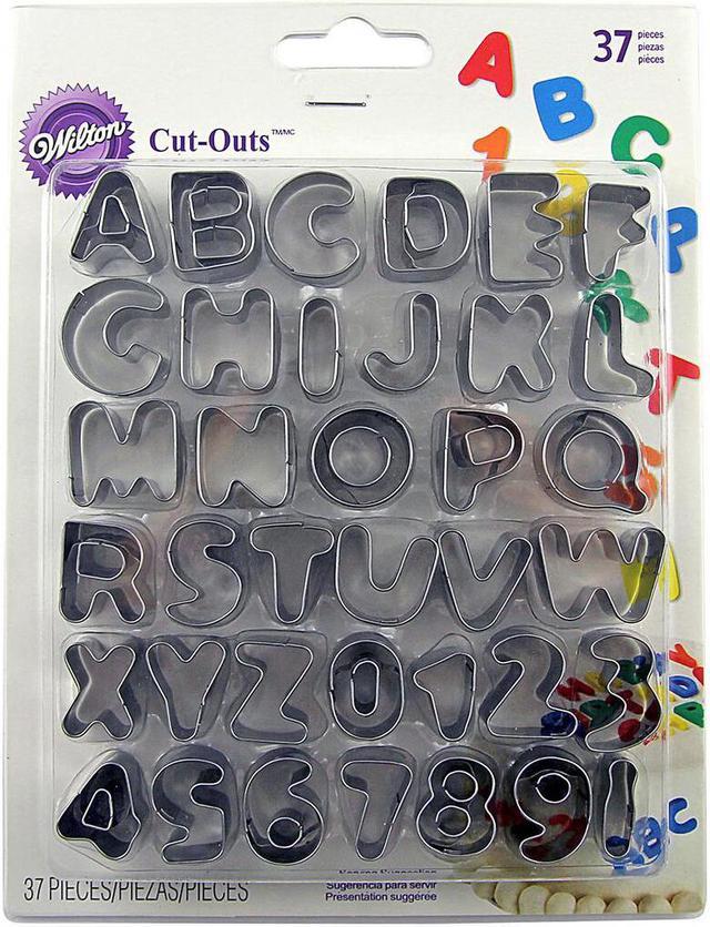 fondant alphabet/letter cutters and number set