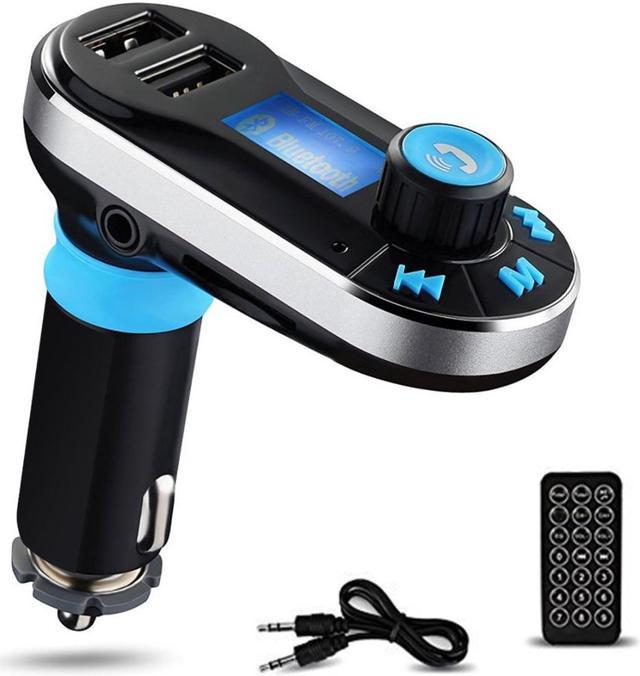 Transmisor FM Bluetooth Handfrees-Calling Radio Adaptador Kit de coche con  doble puerto USB Reproductor MP3 Soporte TF Tarjeta USB Flash Drive