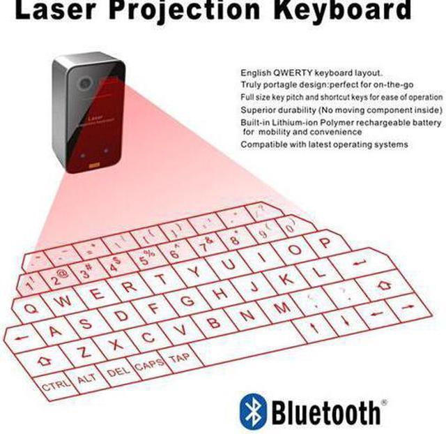  Virtual Keyboard, Laser Projection Bluetooth Wireless