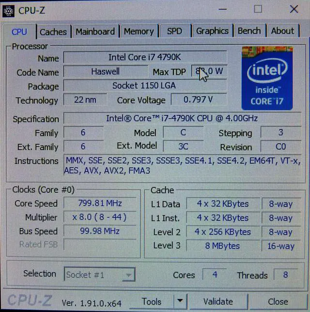 Alt view image 4 of 11 - Intel Core i7-4790K Processor- BX80646I74790K