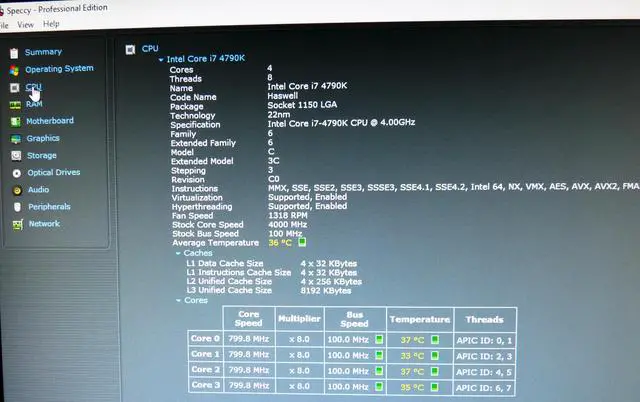 Alt view image 9 of 11 - Intel Core i7-4790K Processor- BX80646I74790K