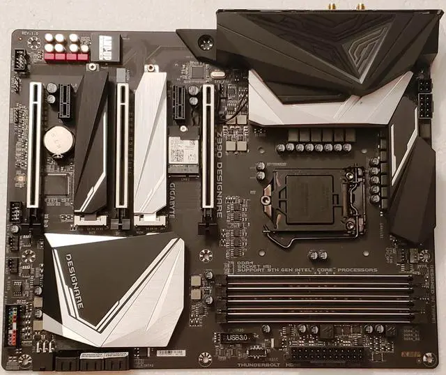 Alt view image 3 of 8 - GIGABYTE Z390 DESIGNARE LGA 1151 (300 Series) Intel Z390 HDMI USB 3.1 ATX Intel Motherboard