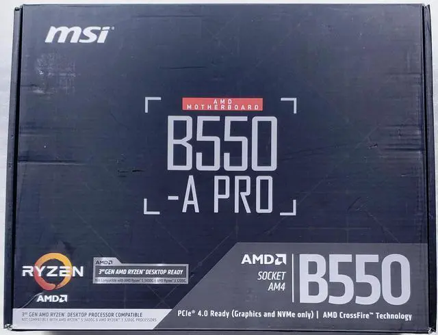 Alt view image 5 of 11 - MSI B550-A PRO ProSeries Motherboard (AMD AM4, DDR4, M.2, USB 3.2, HDMI/DP, ATX)