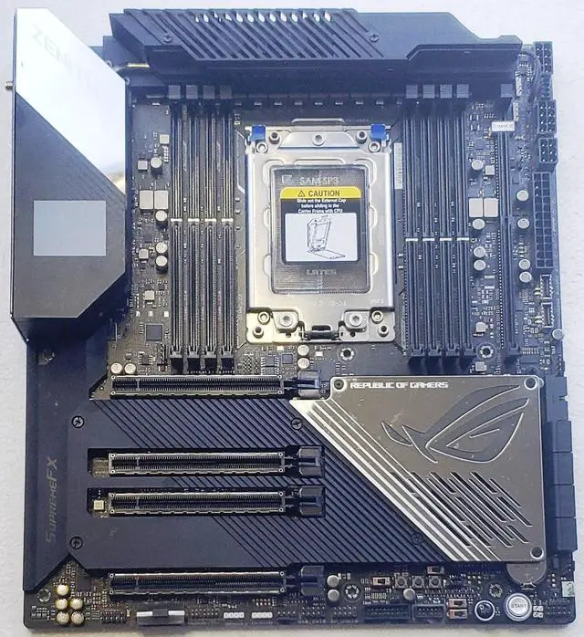 Alt view image 4 of 8 - ASUS ROG Zenith II Extreme Alpha TRX40 Gaming AMD 3rd Gen Ryzen Threadripper sTRX4 EATX Motherboard with 16 Infineon Power Stages