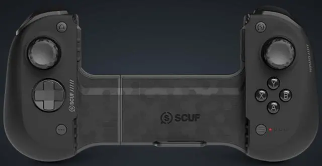 Main image of SCUF NOMAD BLACK Mobile Gaming Controller for iPhone and compatible with iOS 16+ Customizable Rear Paddles, Anti-drift Thumbsticks, Performance Grip, Ergonomic Design, Model 603-178-01-001-NA